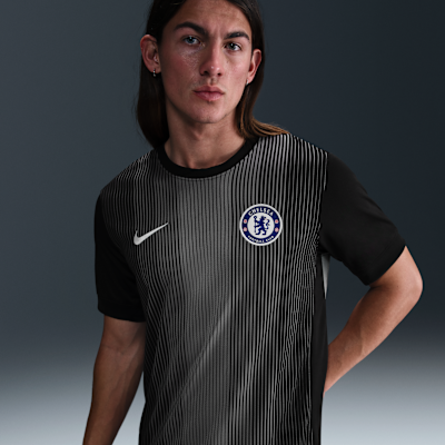 2526Chelsea FC ブラックジャージ ESTÊVÃO 41 M Chelsea F.C. 2025/26 Stadium Goalkeeper Men's Nike Dri-FIT
